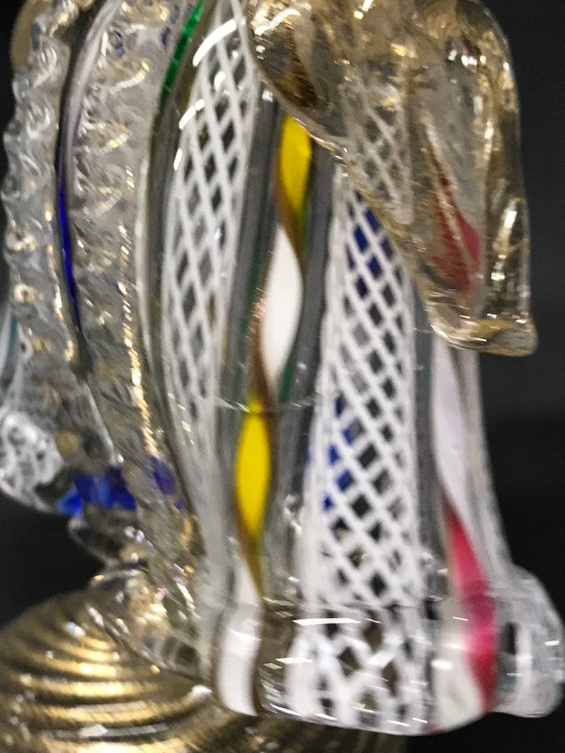 【現状品】ムラーノガラス ? ベネチアンガラス ? 置物　カサノバ　恋人