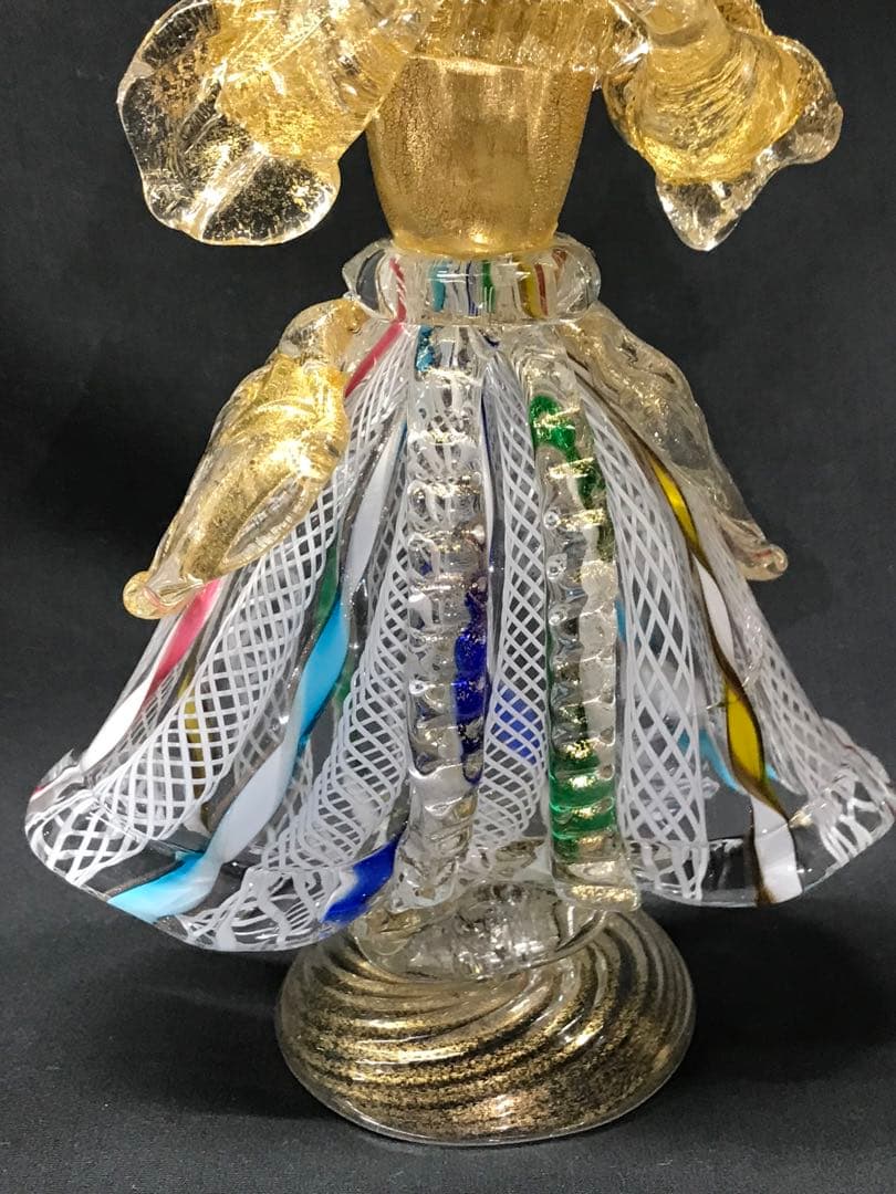 【現状品】ムラーノガラス ? ベネチアンガラス ? 置物　カサノバ　恋人