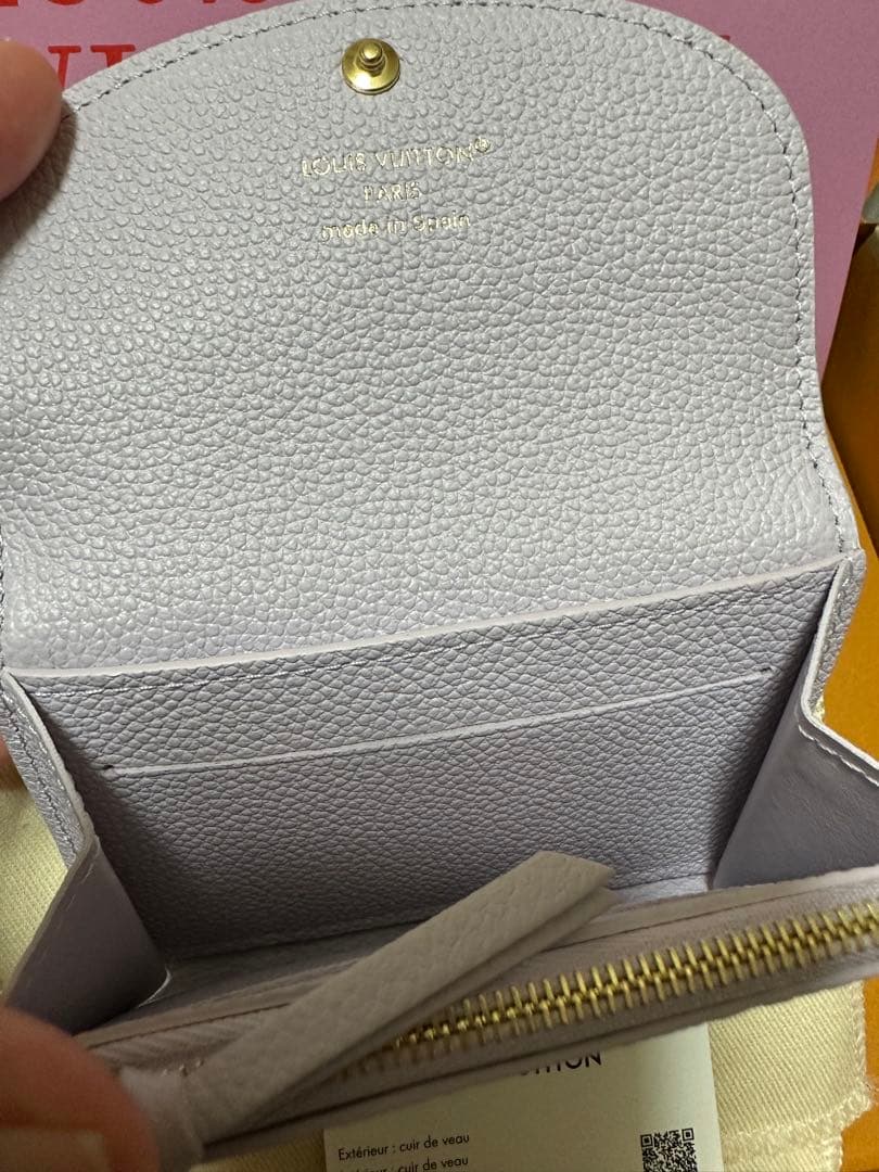 ほぼ未使用！ルイヴィトン　ポルトモネロザリ　ミニウォレット　ミスティライラック