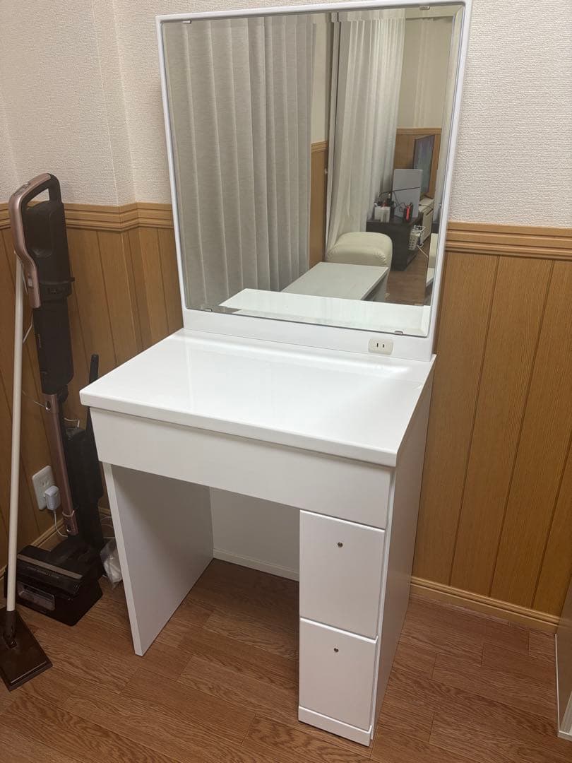 ホワイトドレッサー・鏡台【ゆまみ】
