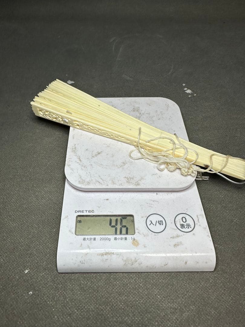 極上　天然素材　扇子　和装小物　茶道　お茶会　お茶席　歌舞伎古美術品　 細密細工