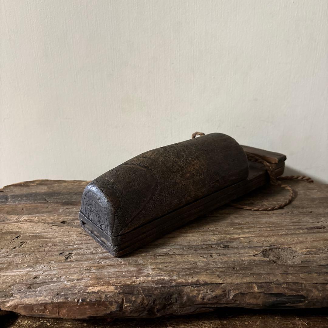 素朴な味の鉈入れ　花器　掛け花　古民芸　古民家 検:白洲正子　一二三美術　李朝