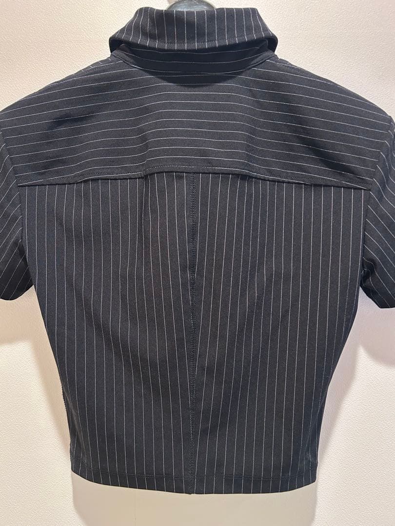 alexanderwang.t ネイビー ショート丈 ポロシャツ クロップド