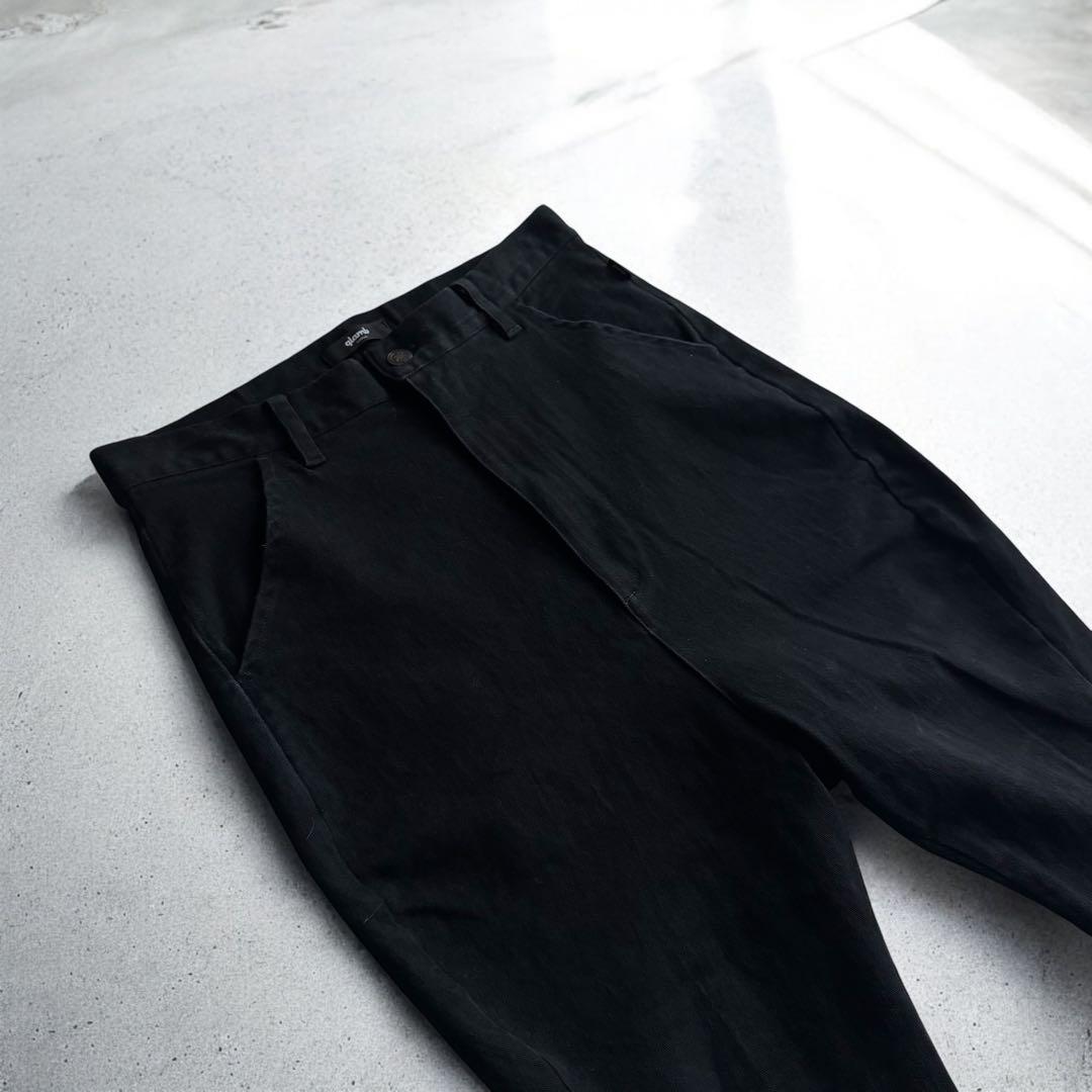 glambグラム レイズジョッパーズパンツ ストレッチ 裾リブ ブラック
