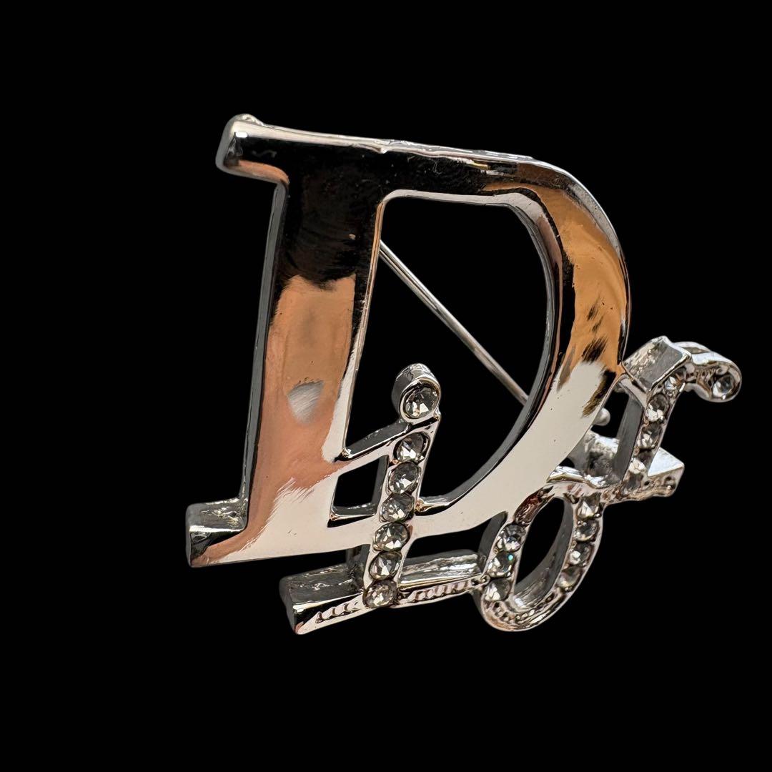 【美品 正規品 】クリスチャンディオール Diorブローチ　ラインストーン