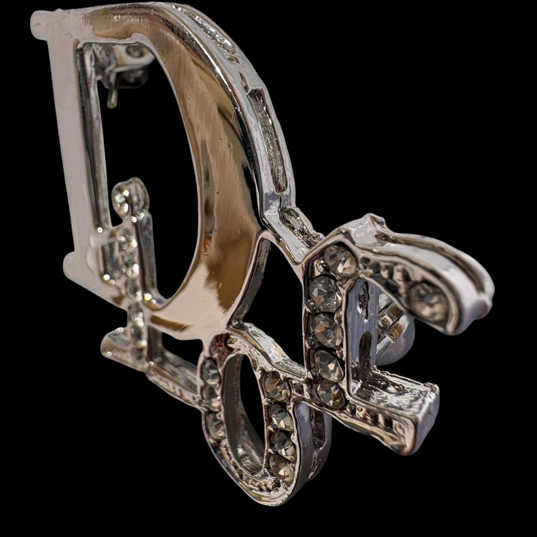 【美品 正規品 】クリスチャンディオール Diorブローチ　ラインストーン