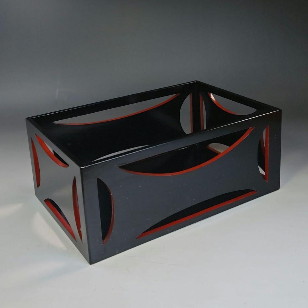 イ841 煙草盆『塗師作』『漆塗　莨盆　共箱』茶道具