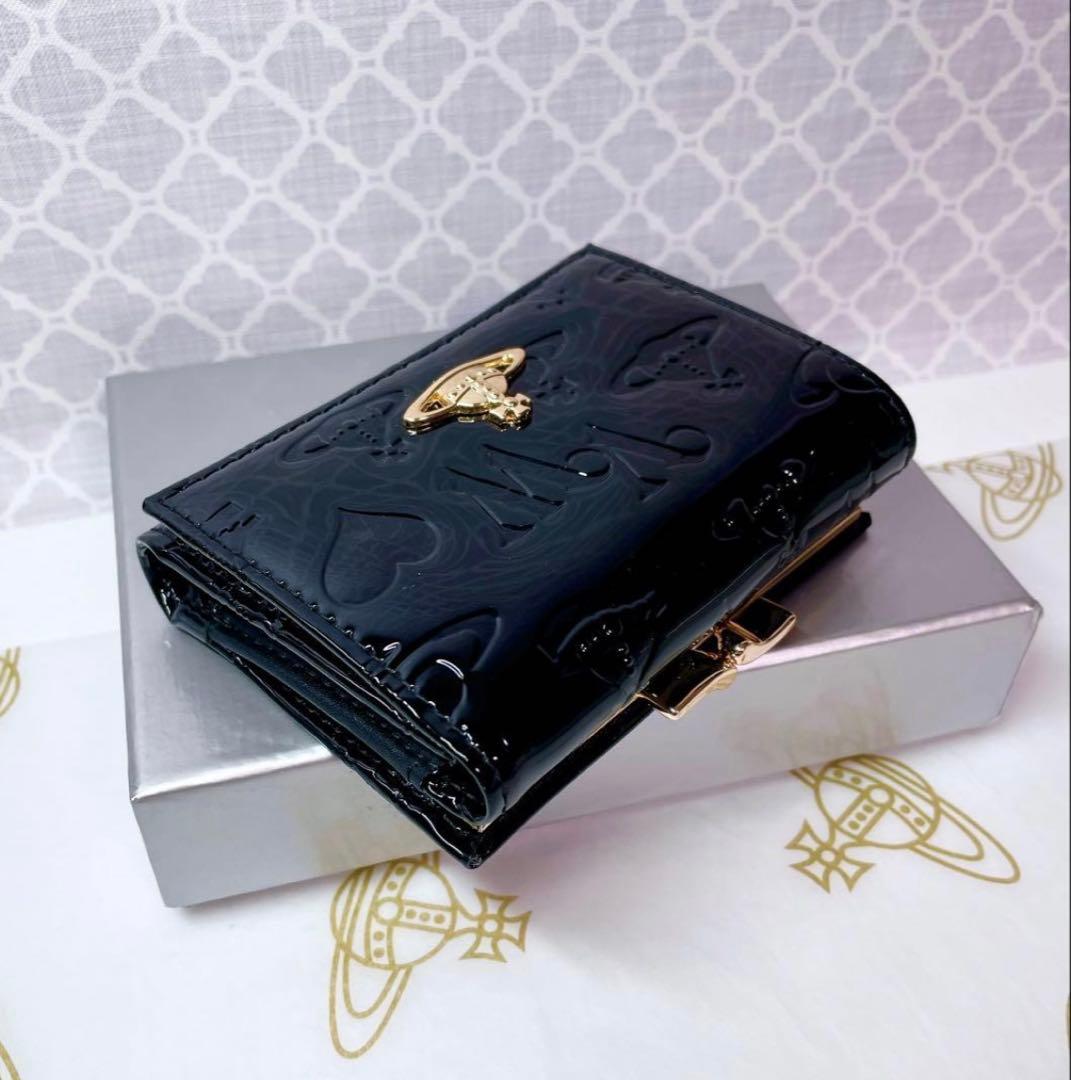 【大人気♡ショッパー付】新品 Vivienne Westwoodエナメルブラック