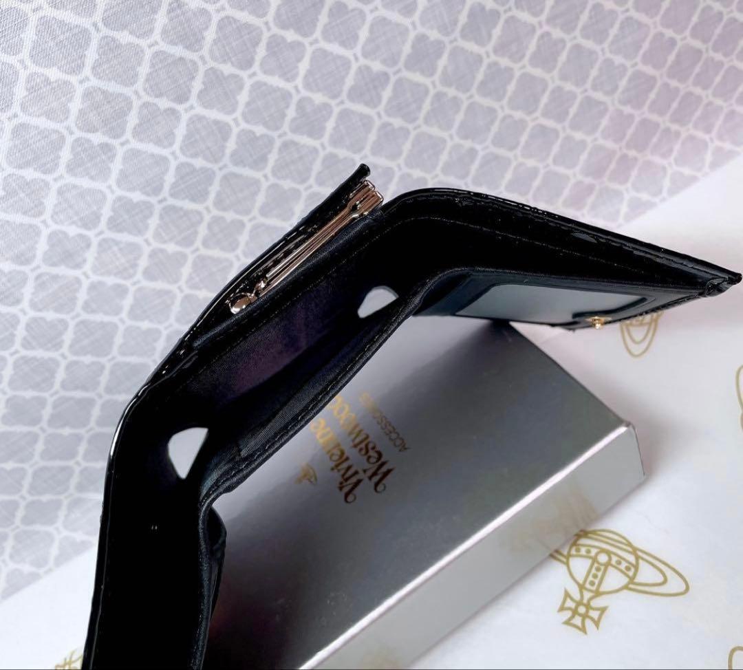 【大人気♡ショッパー付】新品 Vivienne Westwoodエナメルブラック