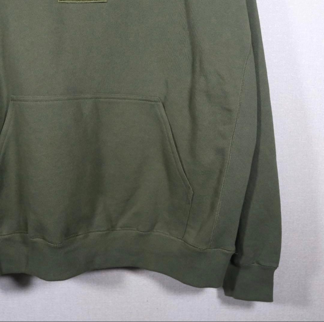 BLACK EYE PATCH 取扱注意 刺繍 パーカー  OLIVE XL