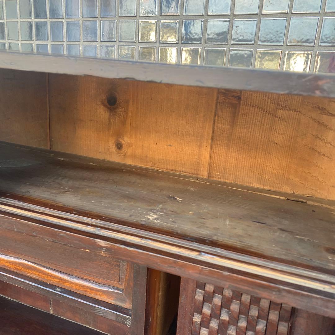 時代物 茶箪笥 水屋箪笥 骨董品 古家具 古民家 アンティーク家具 店舗什器