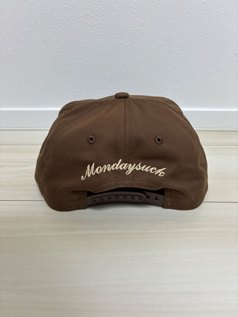 Monday suck キャップ　ブラウン　マンデーサック