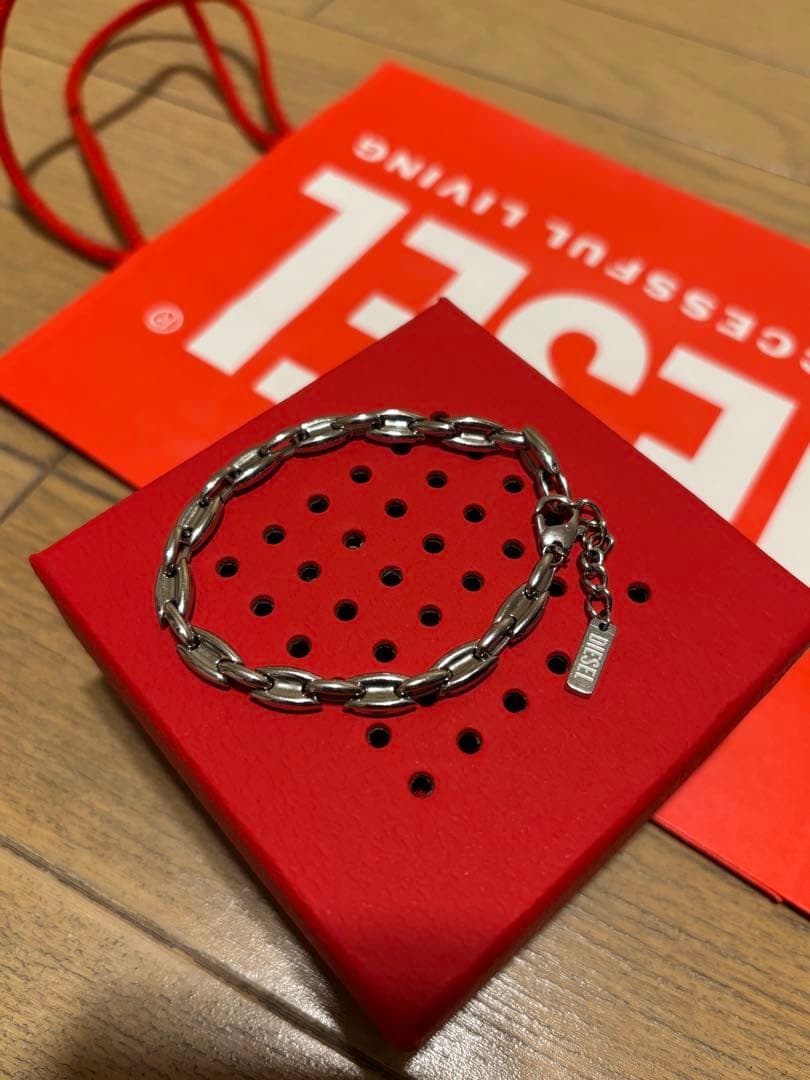 ⭐*︎様 DIESEL シルバーブレスレット