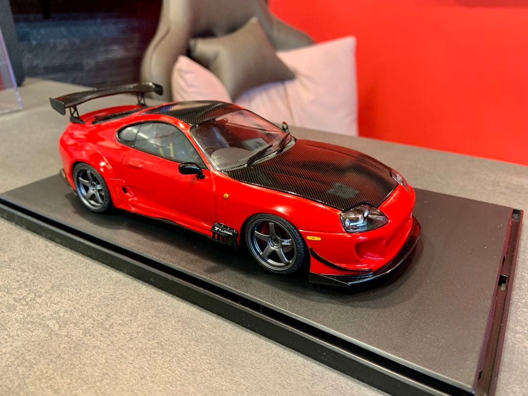 タミヤ 1/24 塗装済 完成品 トヨタ スープラ RIDOX 織戸 アドバン