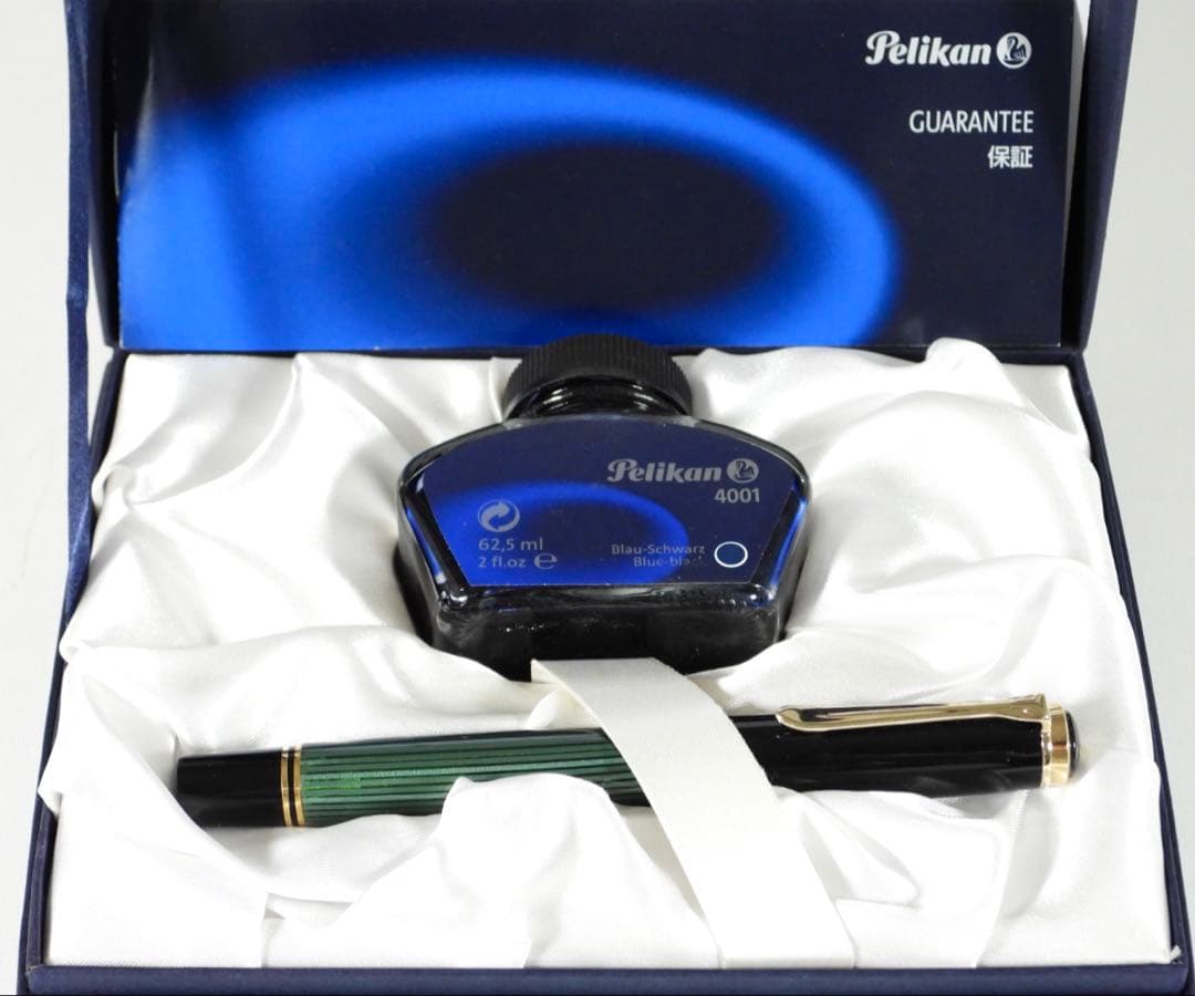 Pelikan 万年筆 スーべレーン 緑縞 F 18C-750