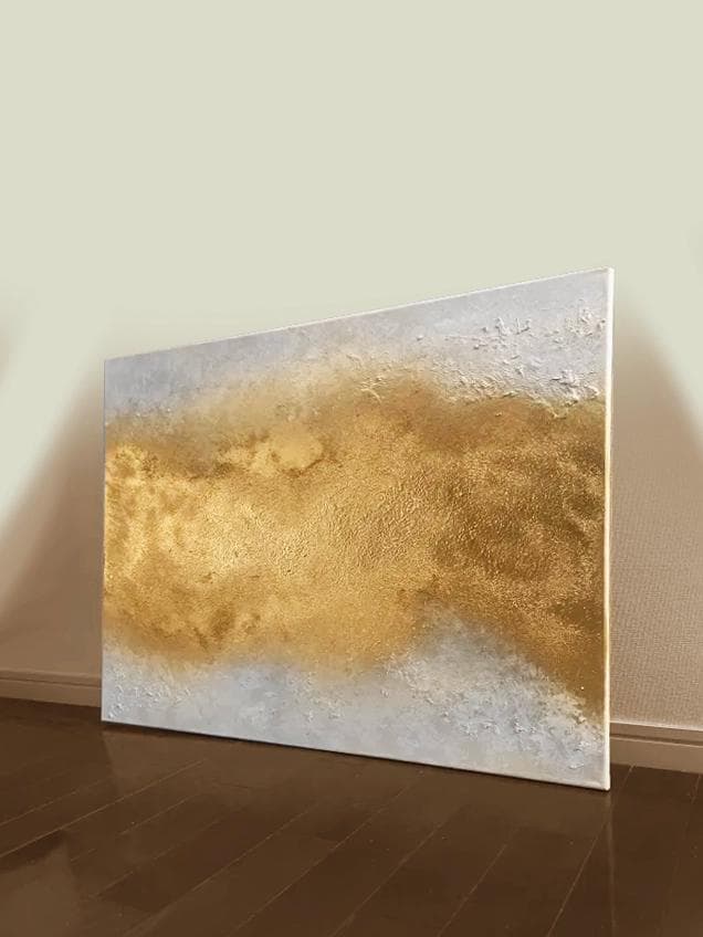 大きい絵画 803×652｜抽象画 現代アート 金 インテリア モダン 大きめ