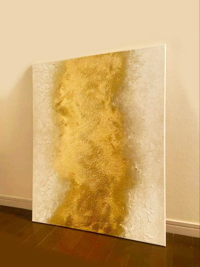 大きい絵画 803×652｜抽象画 現代アート 金 インテリア モダン 大きめ