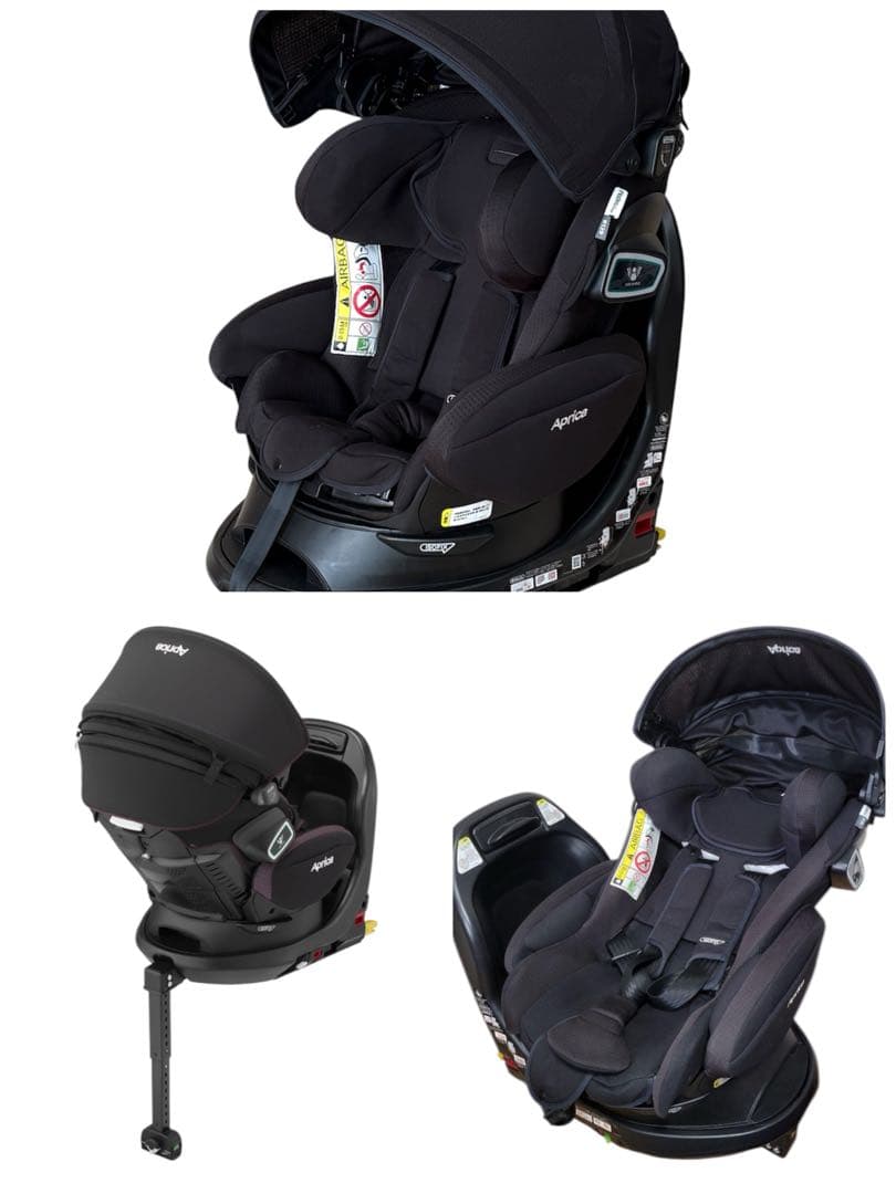 Aprica フラディアグロウ セーフティプラス ブラック ISOFIX 美品