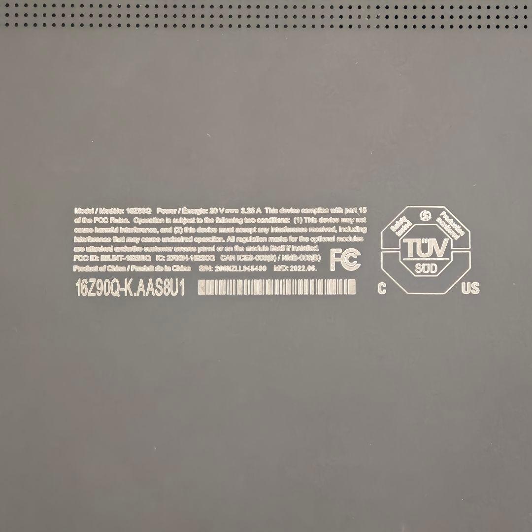 LG gram (2022) 16Z90Q US版