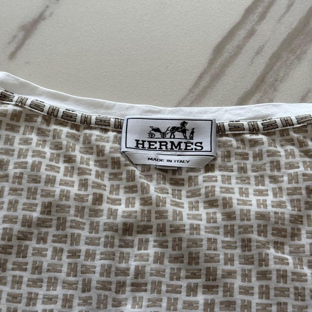 ソ*ム様 【美品】HERMÈS エルメス メンズ Tシャツ Lサイズ 総柄