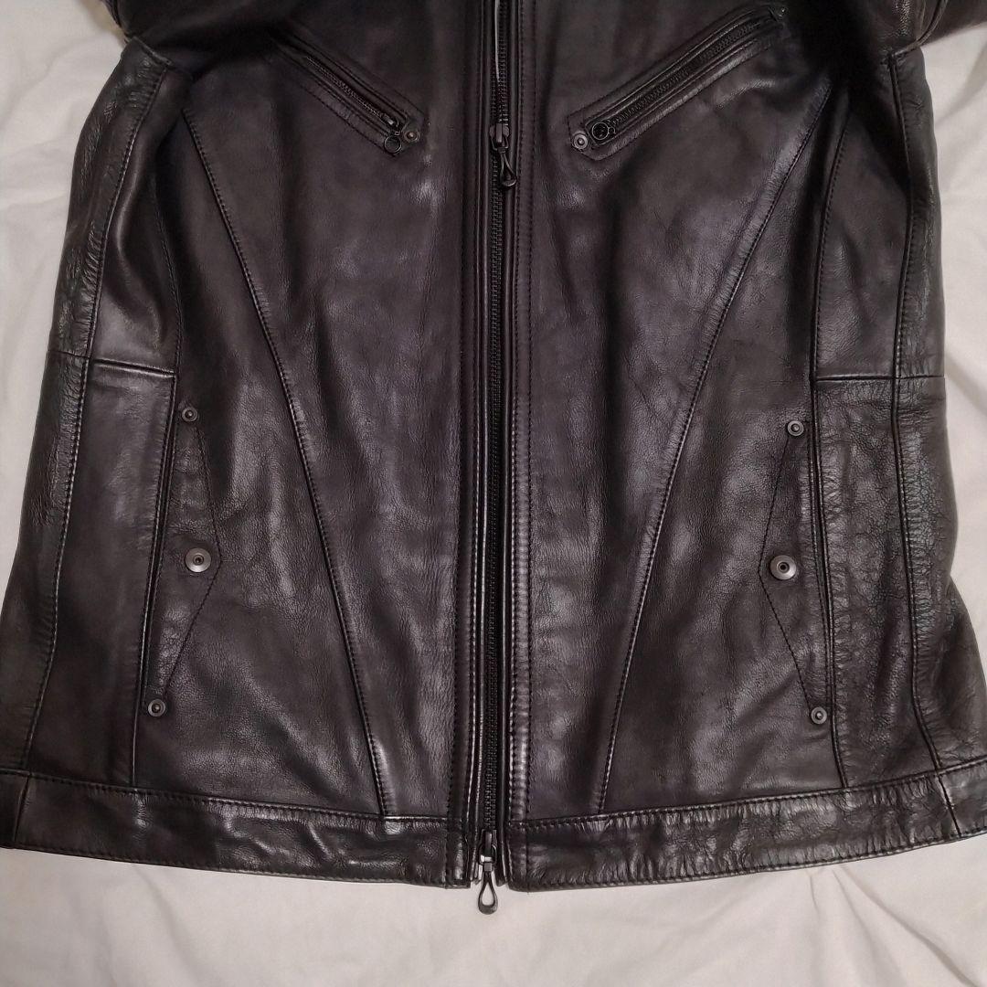 【ビックサイズ XL 本革】ニコルクラブ レザー ライダースジャケット シングル