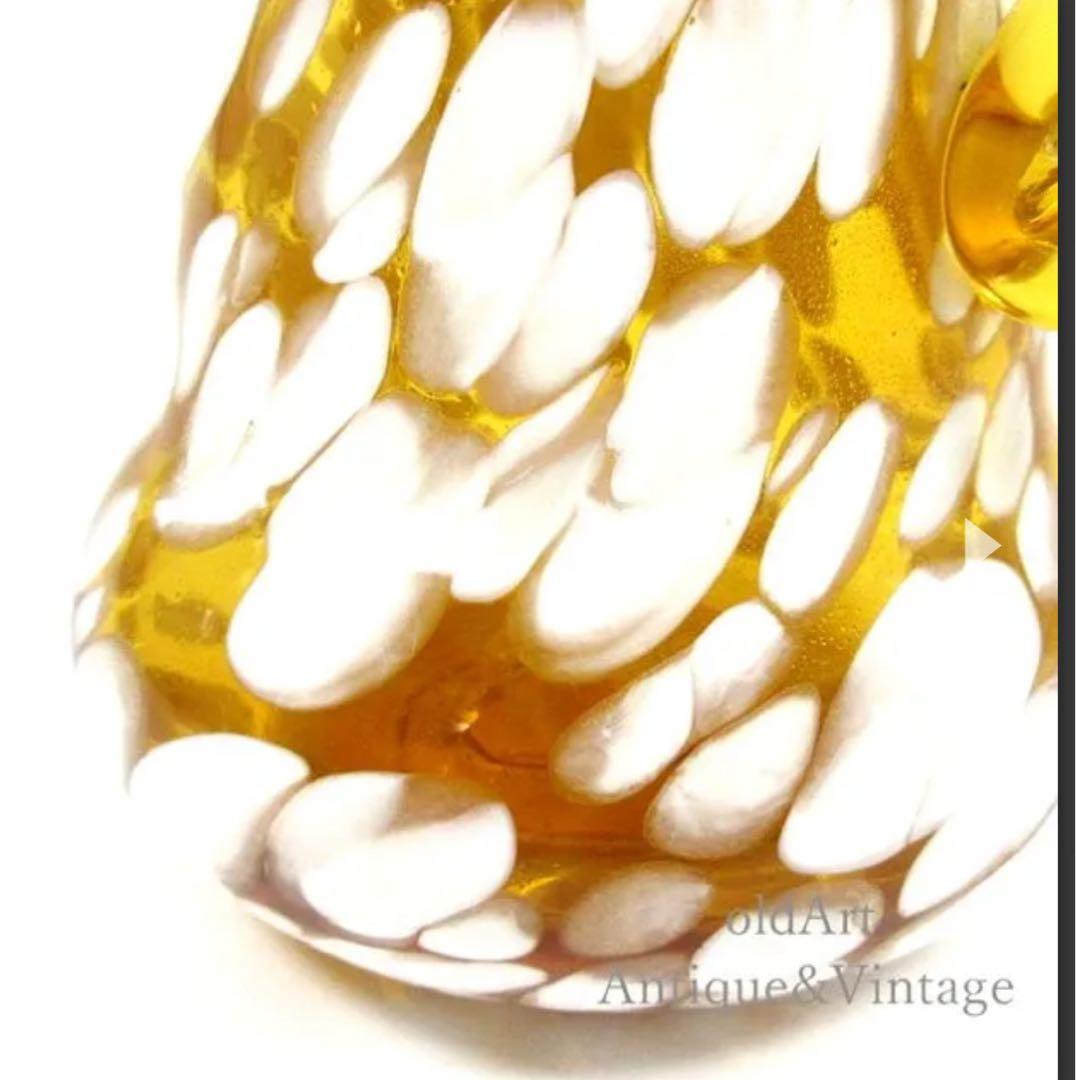 USA製アメリカンヴィンテージガラスピッチャージャグ水差し蓋付きオブジェ