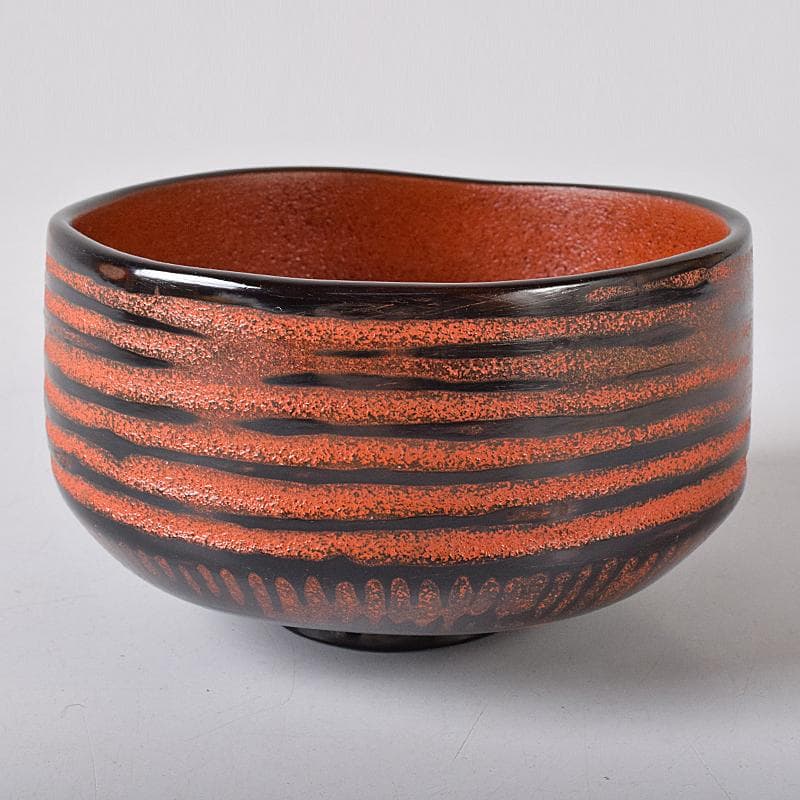 輪島塗　塗師　川岸充雅作　輪島本乾漆造り　御茶椀　共布共箱　U　R8375