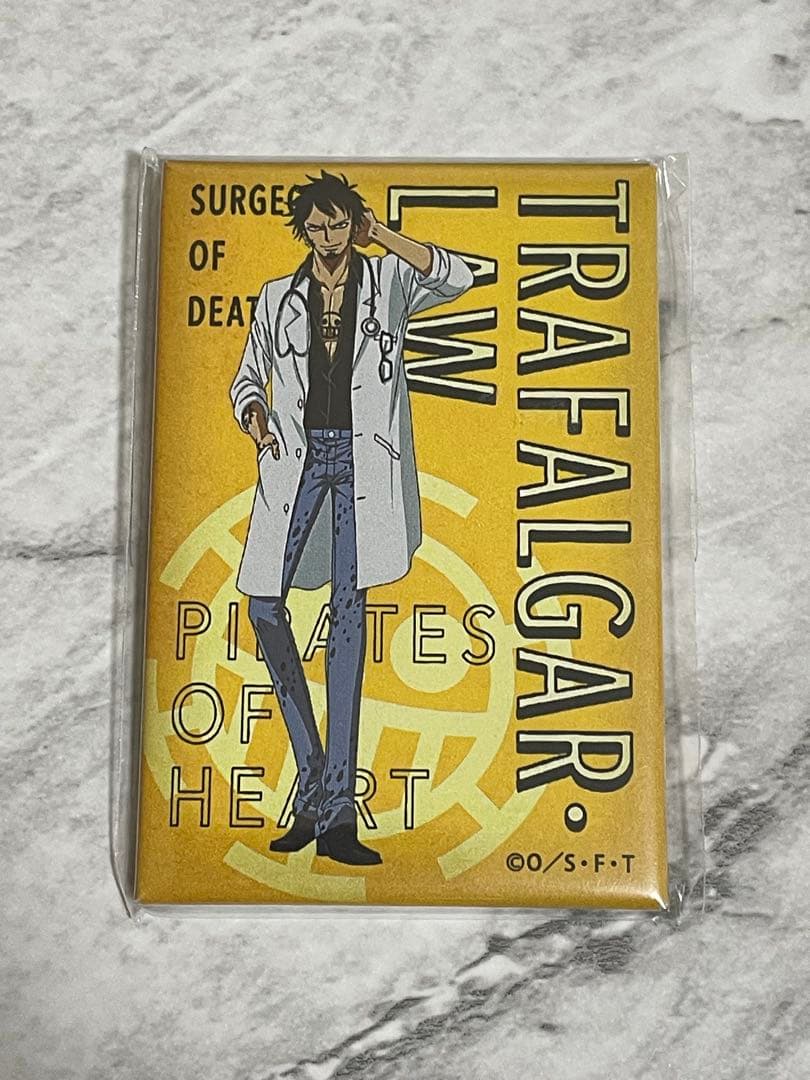 医者 白衣 スクエア缶バッジ トラファルガー・ロー 麦わらストア