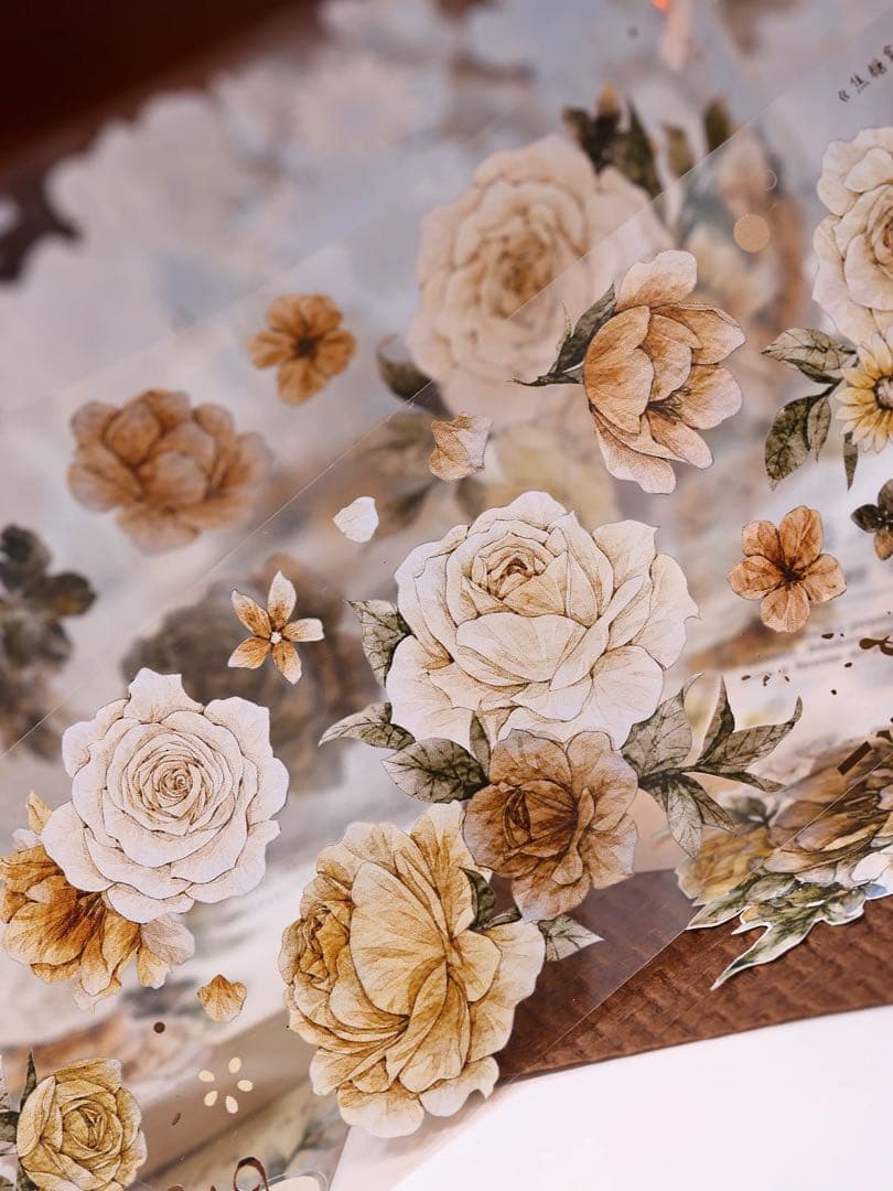 ⭐️SALE⭐️ 小白家文創《焦糖拿铁》海外マスキングテープ　マステ 【2521】