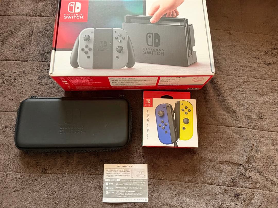 Switch1本体 付属品完備 黄色、青色、ジョイコン、Switc1ケース付き