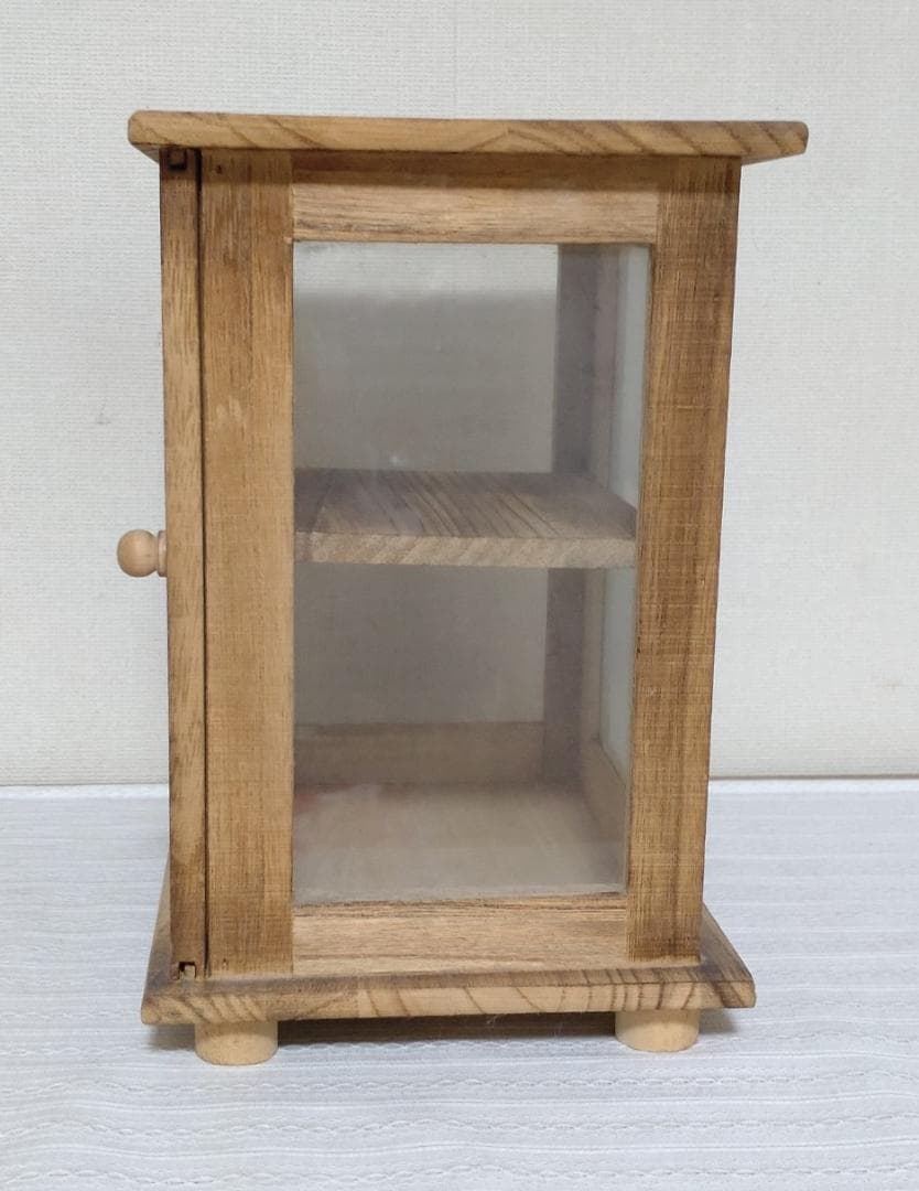 salu! サリュ＊ディスプレイキャビネット　ガラス　棚　ナチュラルインテリア