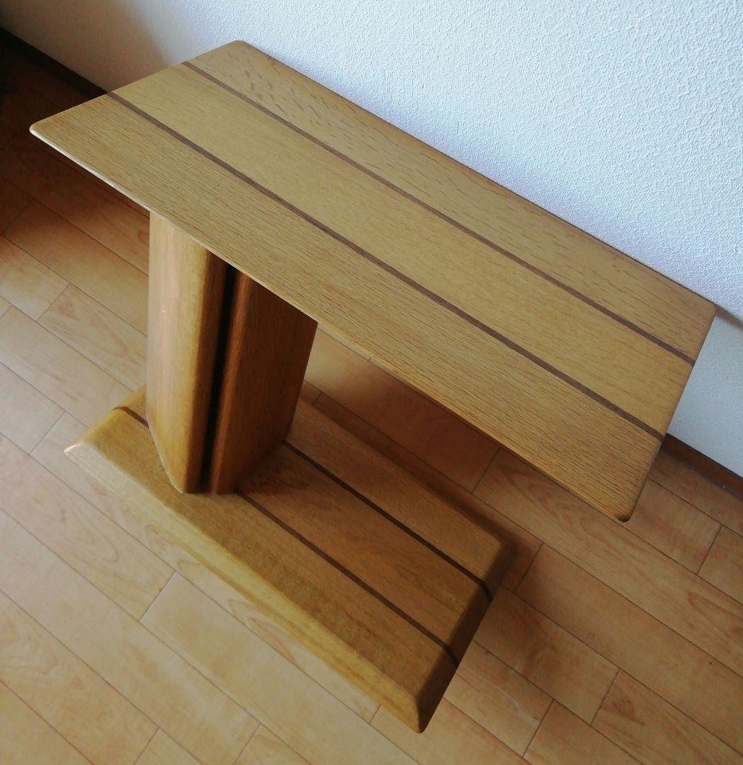 お洒落な　無垢材　サイドテーブル　検、飛騨家具