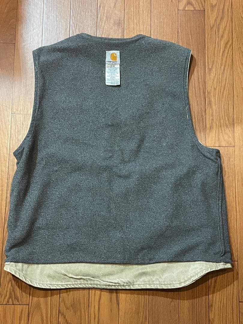 ビ*ン様 Carhartt ベージュ ダックベスト　MADE IN USA
