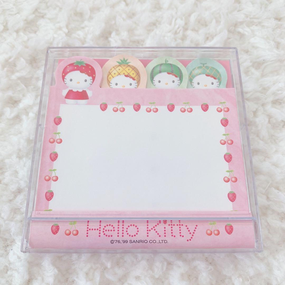 【レア】サンリオ ハローキティ フロッピーケース入り フルーツメモ