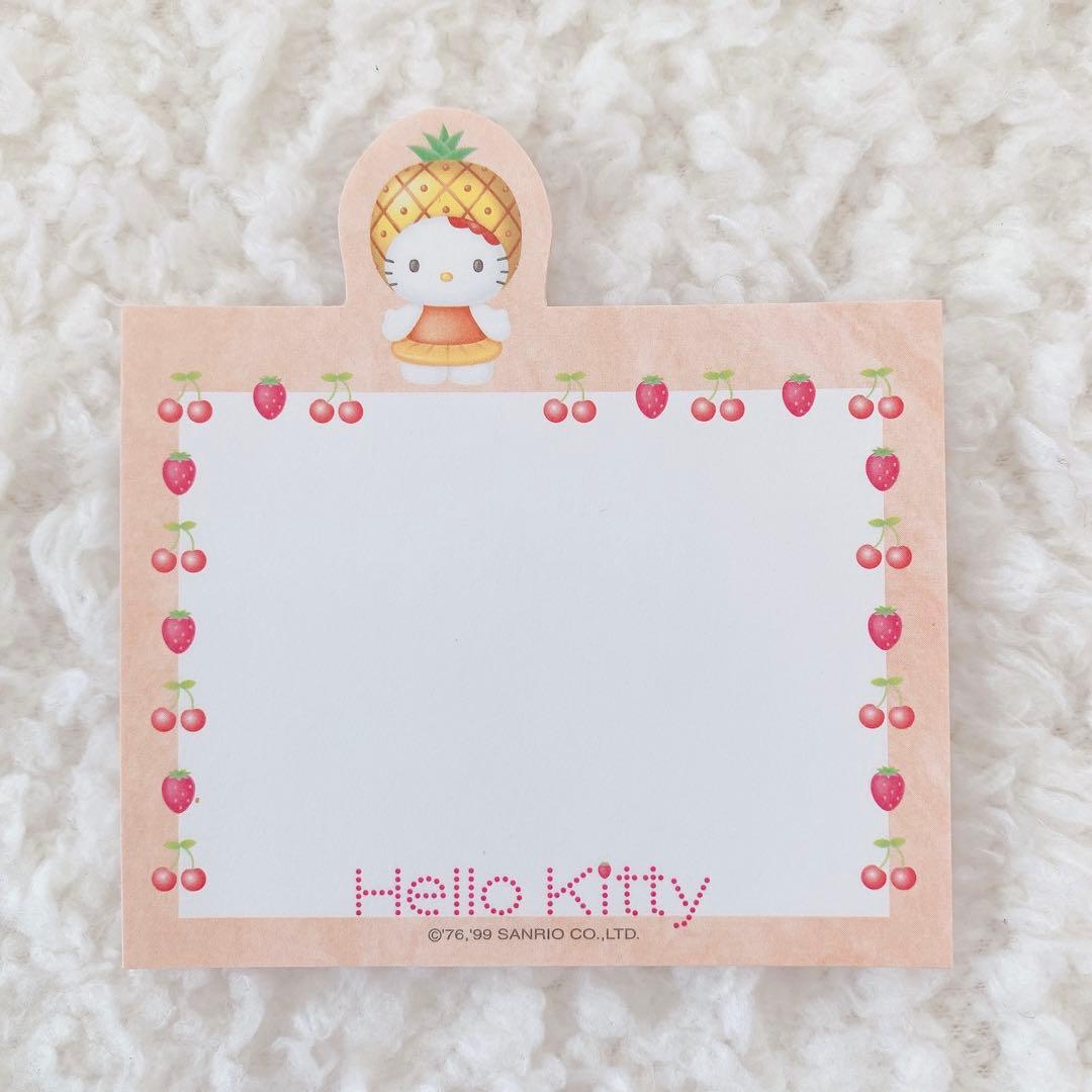 【レア】サンリオ ハローキティ フロッピーケース入り フルーツメモ