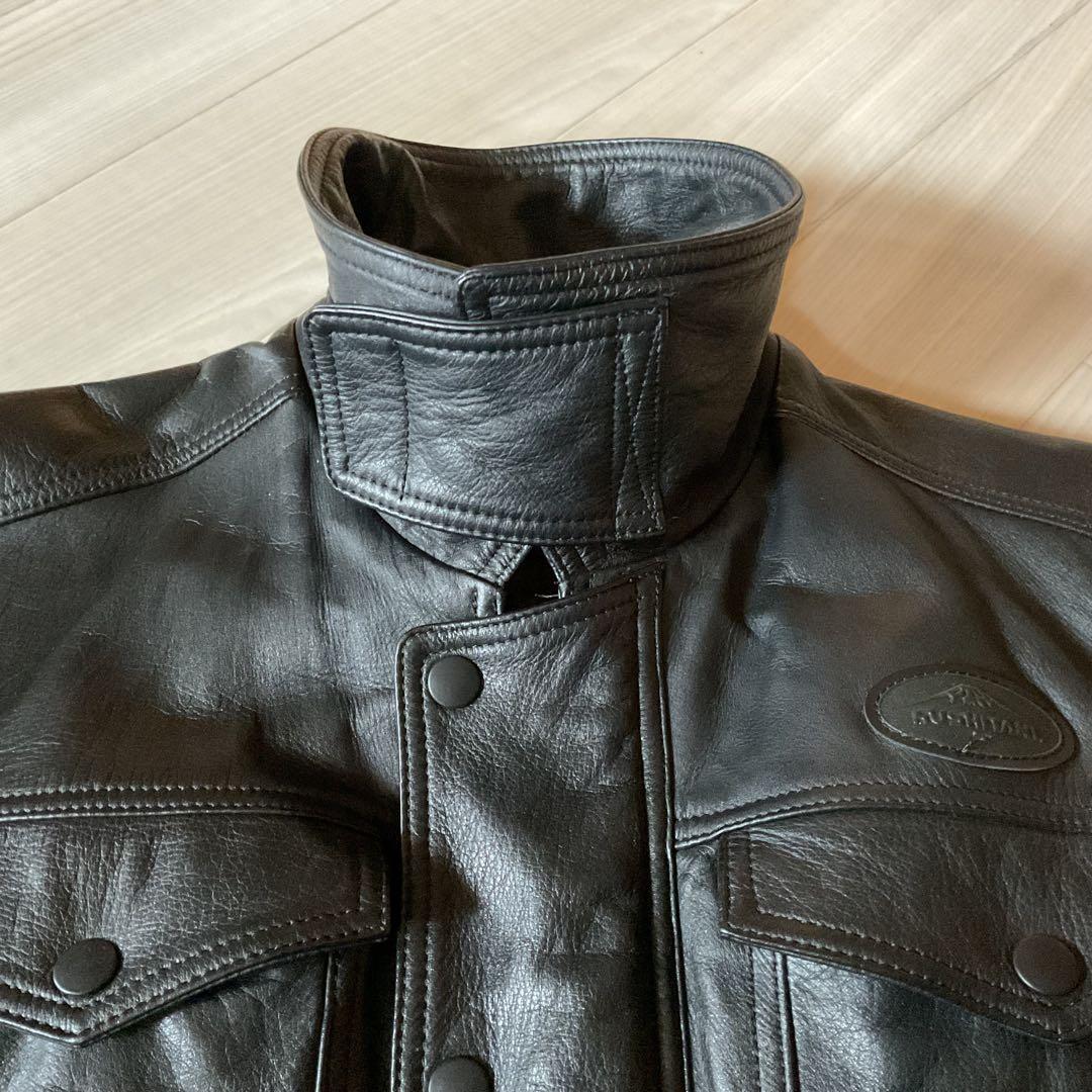 ウラン　クシタニ　レザージャケット　ライダース　牛革　黒　匿名配送
