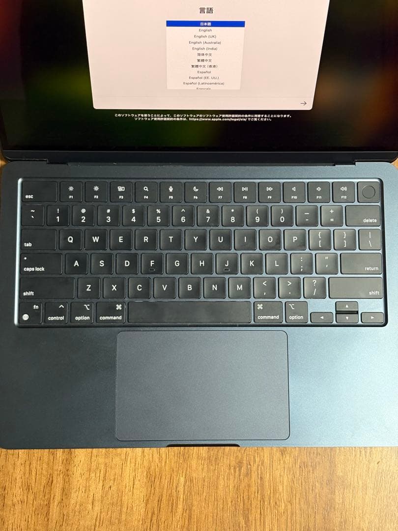 MacBook Air M2 USキーボード 8GBメモリ 256GB SSD