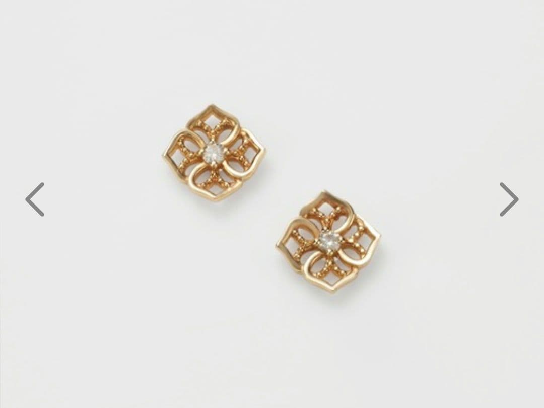 新品★ アガット　k10 ピアス