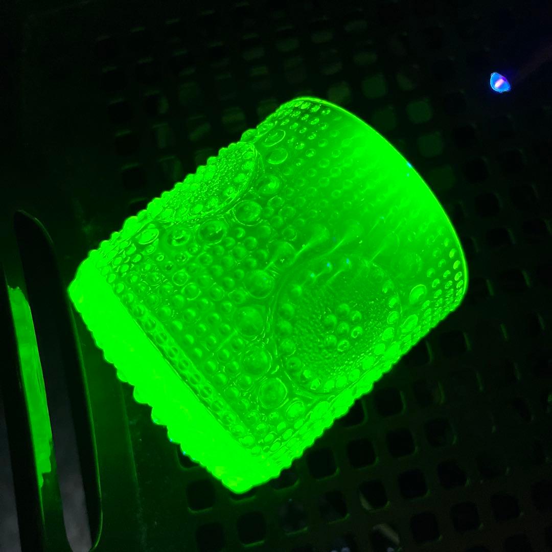 骨董　時代ガラス　フィンランド　グラッポニア グラス　コップ　ウラン１客