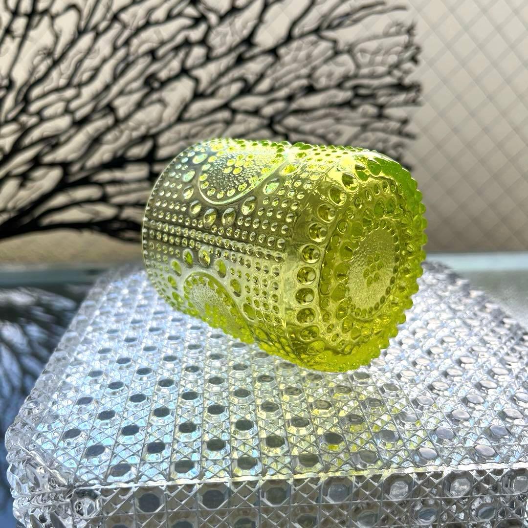 骨董　時代ガラス　フィンランド　グラッポニア グラス　コップ　ウラン１客