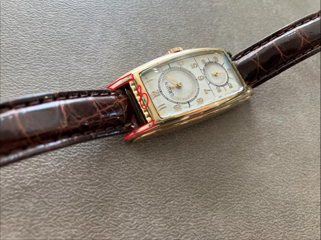 ⭐本日限定⭐️ グリュエン ドクターズウォッチ 30年代 カーベックス