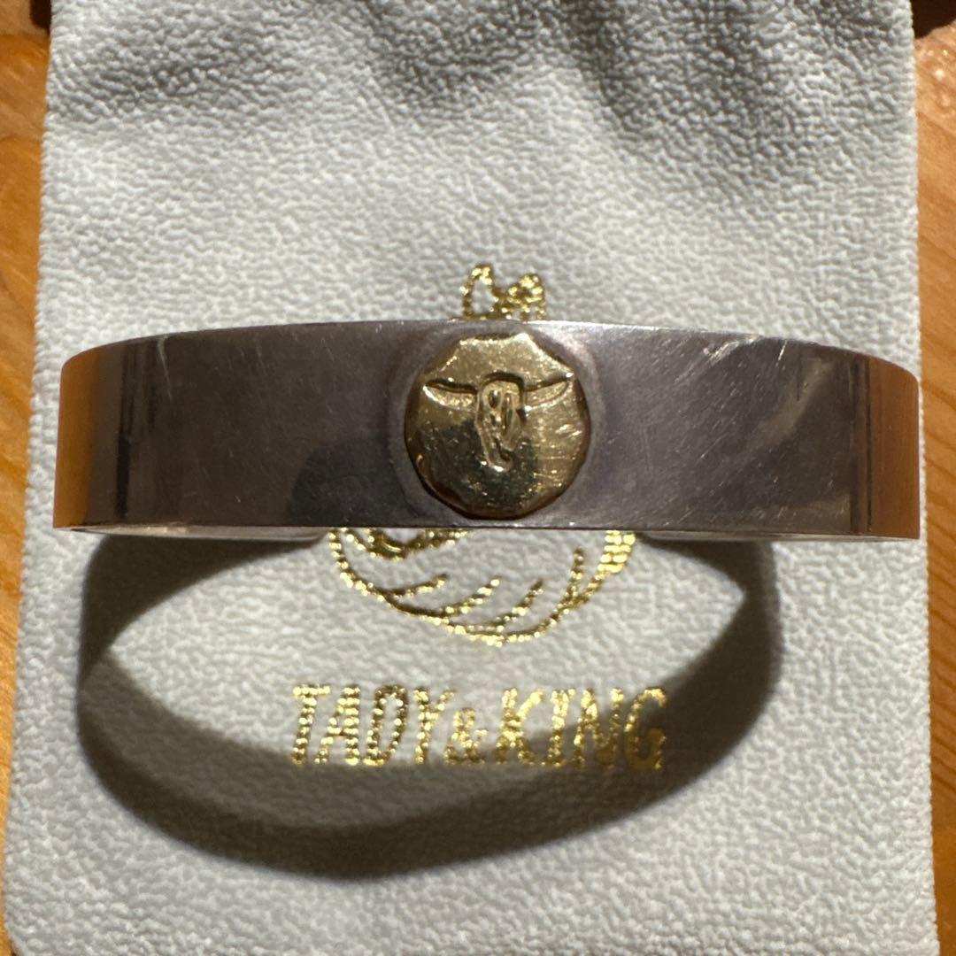 tady&king 平打ちバングルMサイズ ロングホーン