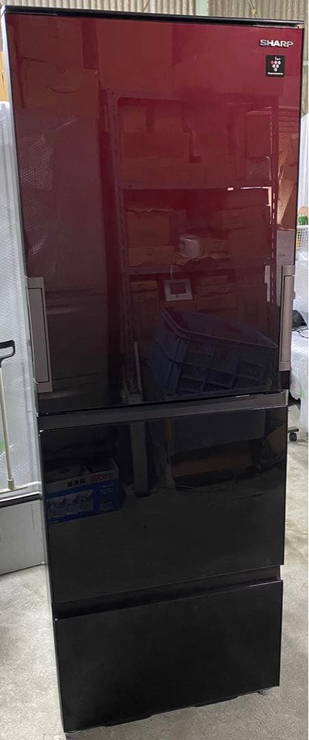 シャープ　ノンフロン冷凍冷蔵庫　SJ-GW35G-R 2021年製　350L