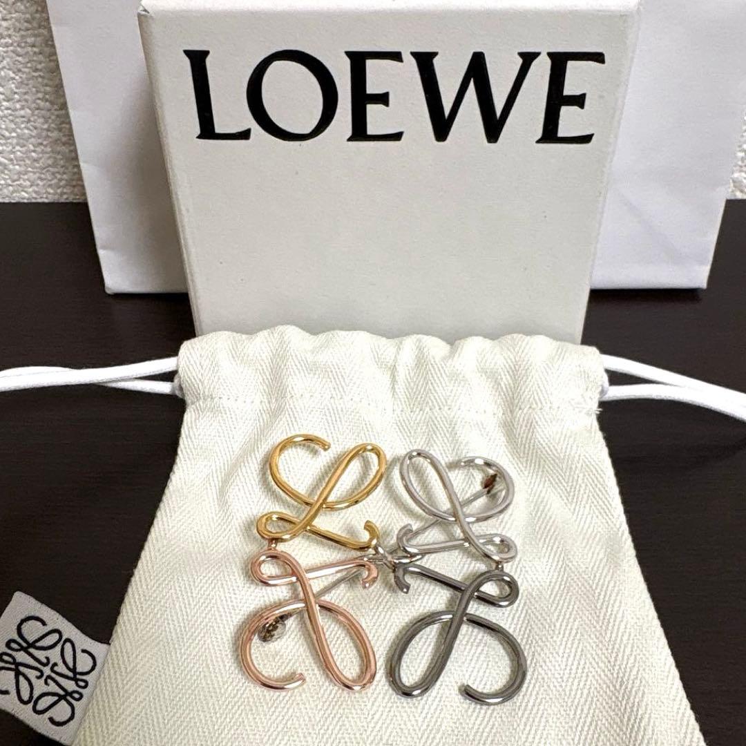 新品未使用★ロエベ アナグラムブローチ　マルチカラー