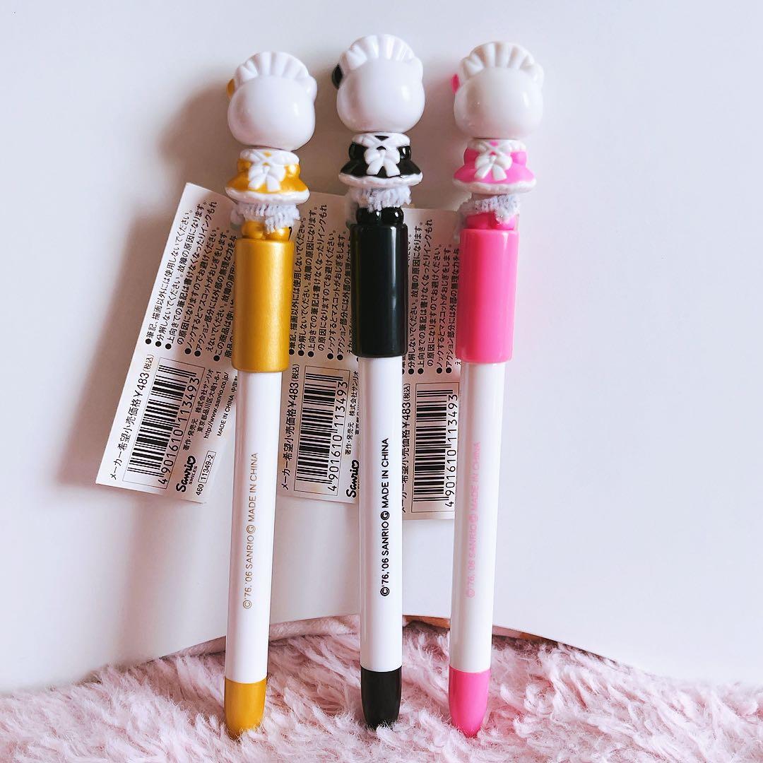 希少レア　ハローキティ　マスコット付きボールペン　メイド　2006 サンリオ