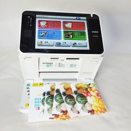 印刷確認済 CASIO 年賀状プリンター プリン写ル PCP-2100 インク付