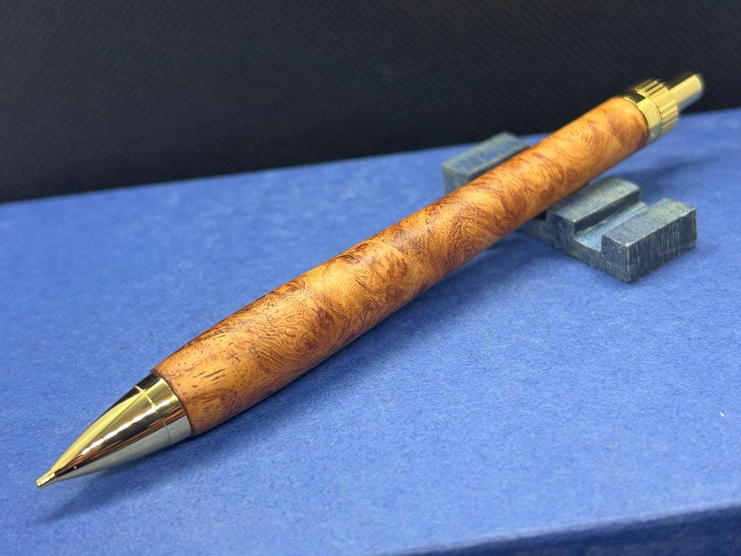 【早い者勝ち】極上花梨瘤　シャープペンシル0.5 加藤金属　ハンドメイド