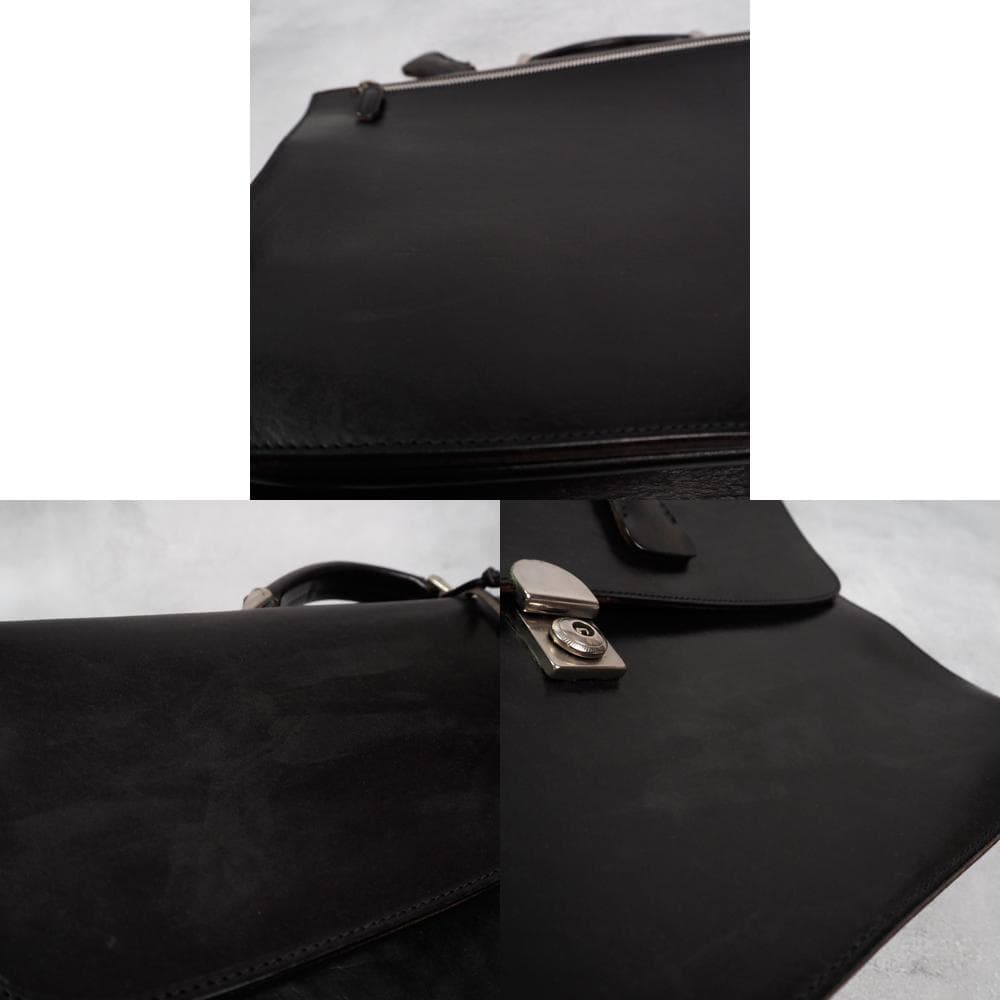 茶芯 鍵付き Felisi オールレザーブリーフケース ビジネスバッグ 1929