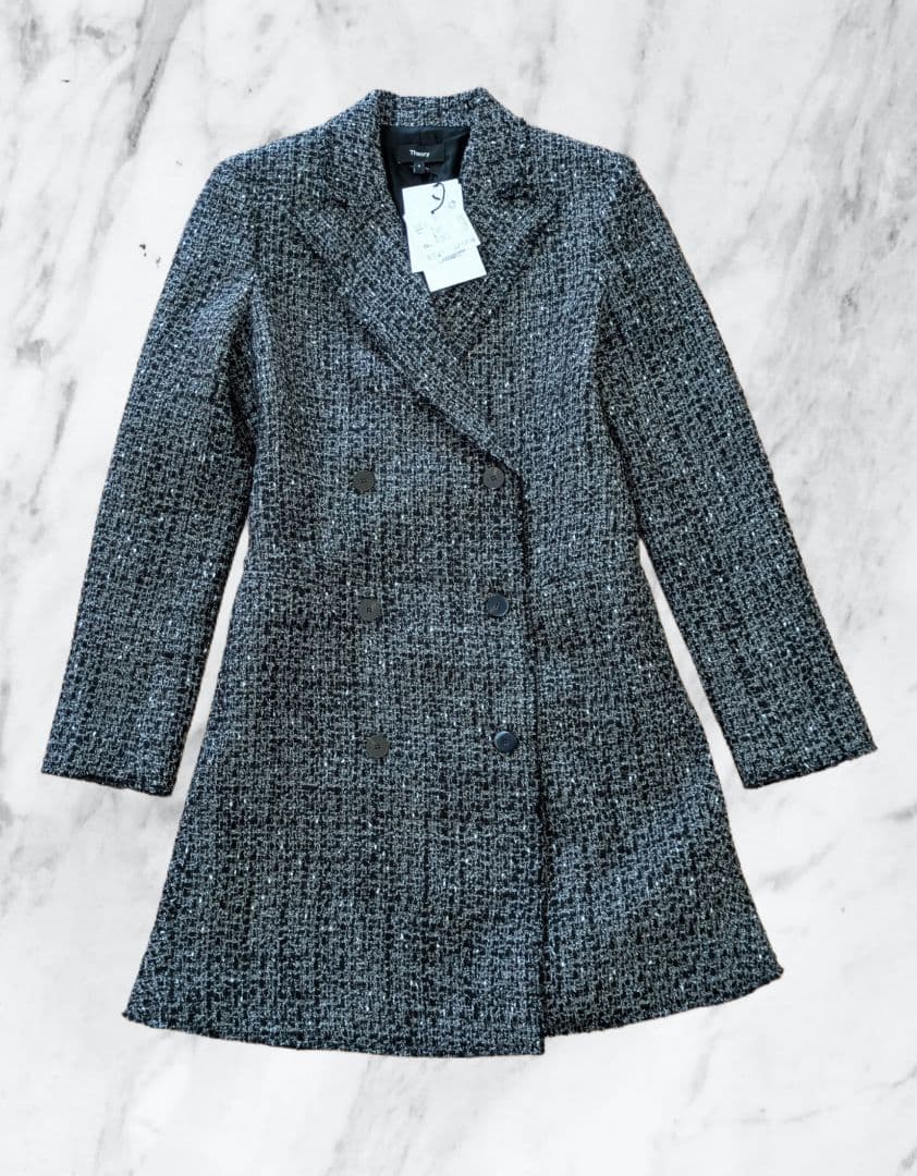 新品✨【価格 69,300円】Theory セオリー ツイードチェスターコート