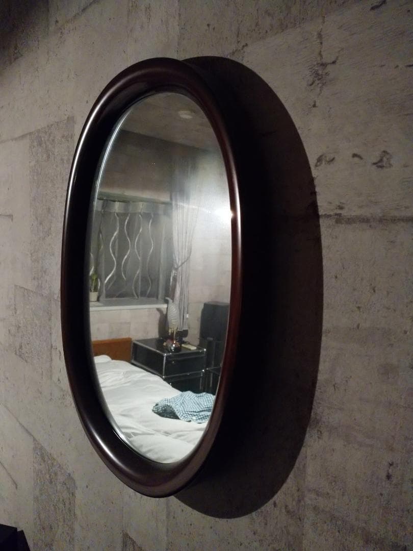 ☆柳宗理氏の名作、秋田木工社製の曲木ウォールミラー